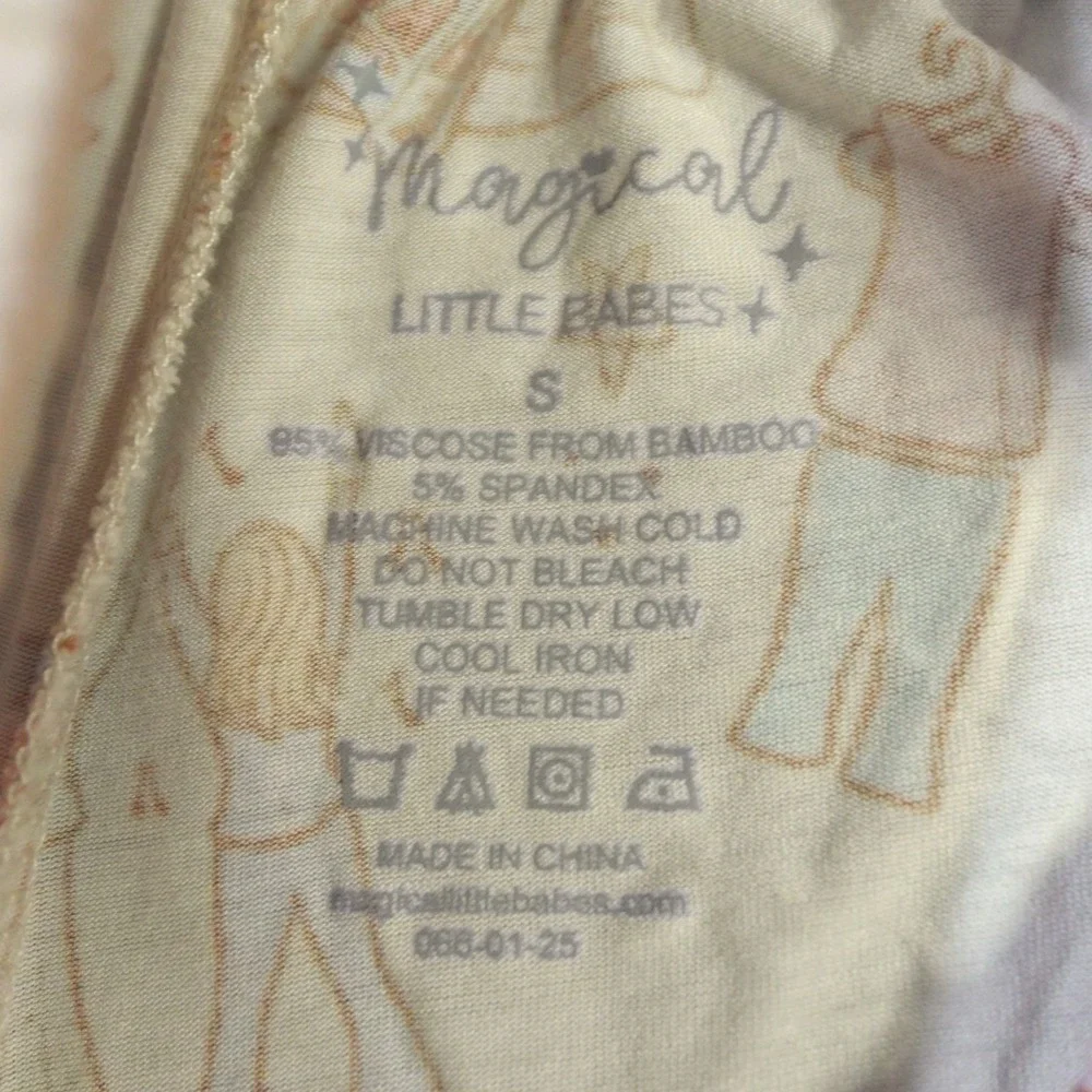 Magical Little Babes Bamboo Pajama Set Size Small Italy Travel Print